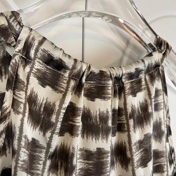 Adiva Women's Chocolate and Cream pattern Camisole Top - Picture 3 of 8